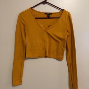 Yellow crop top!